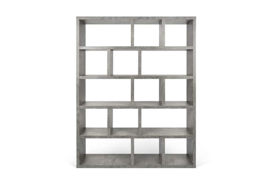 TEMAHOME - Berlin 5 Levels Bookcase 150 Cm in Concrete Look - 9500320309 veiw 1