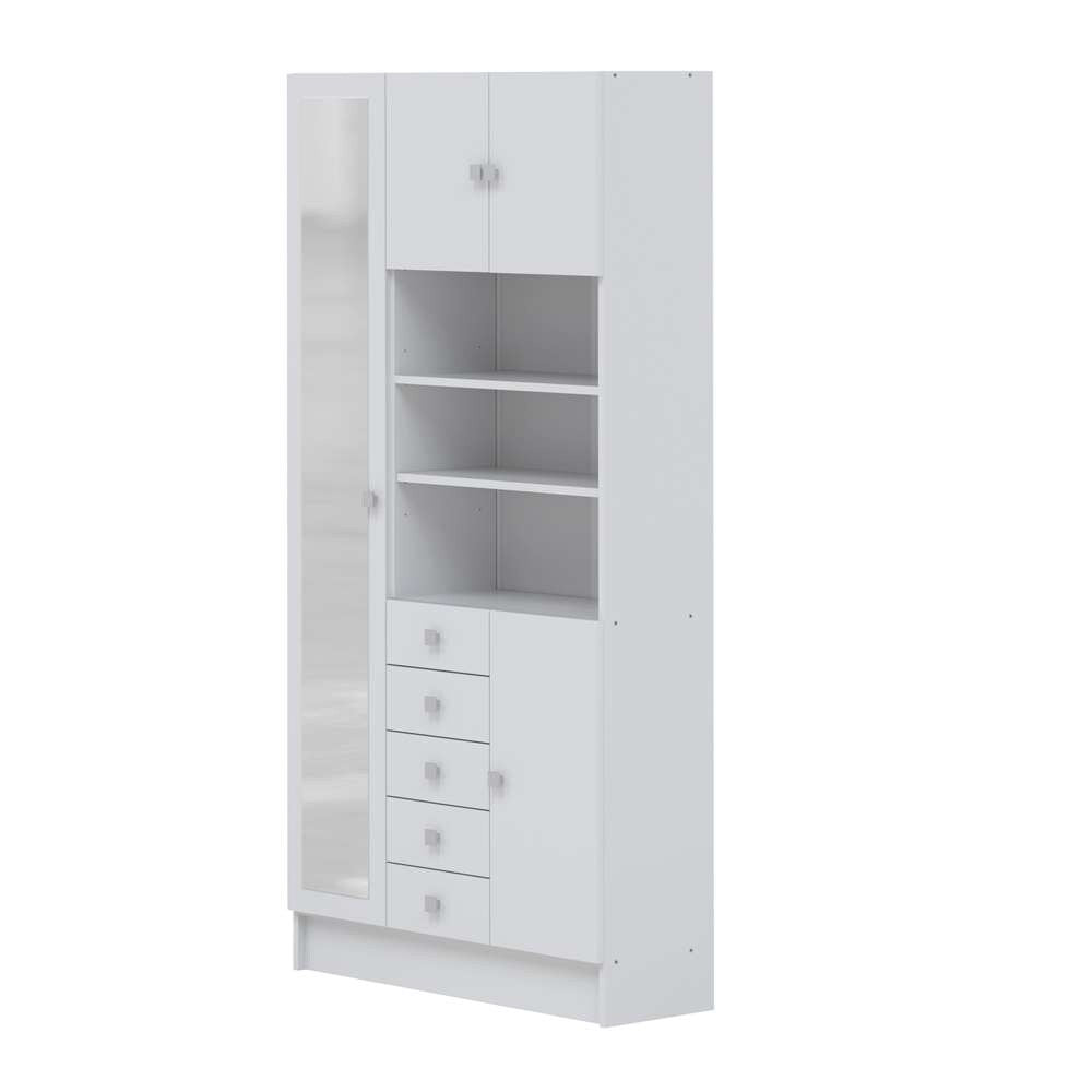 TEMAHOME - Combi Tall Bathroom Cabinet in White - X6054X2121A17 veiw 1