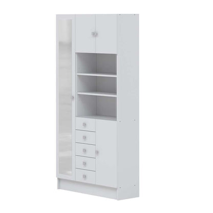 TEMAHOME - Combi Tall Bathroom Cabinet in White - X6054X2121A17 veiw 1