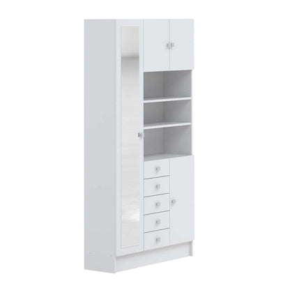 TEMAHOME - Combi Tall Bathroom Cabinet in White - X6054X2121A17 veiw 3