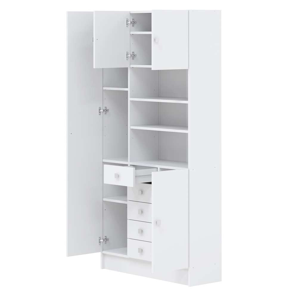 TEMAHOME - Combi Tall Bathroom Cabinet in White - X6054X2121A17 veiw 4