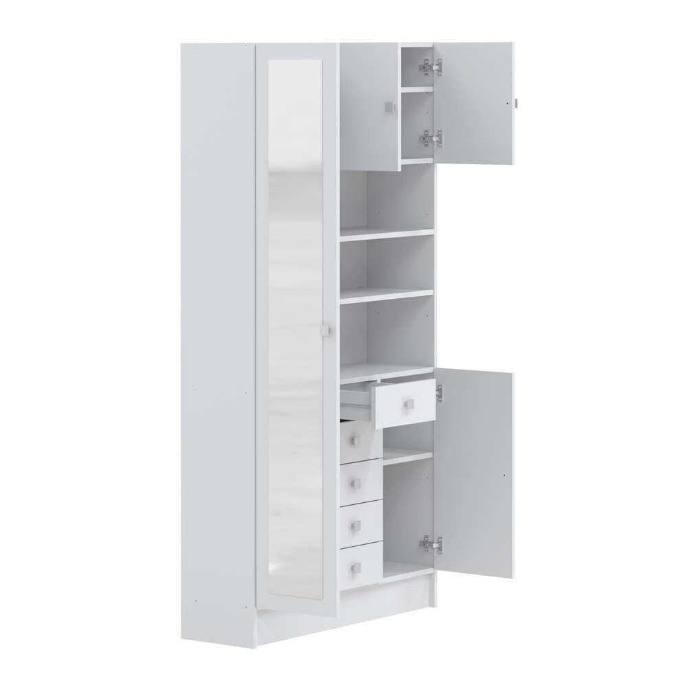 TEMAHOME - Combi Tall Bathroom Cabinet in White - X6054X2121A17 veiw 5