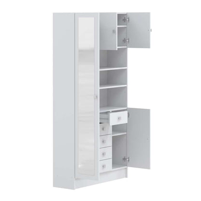 TEMAHOME - Combi Tall Bathroom Cabinet in White - X6054X2121A17 veiw 5