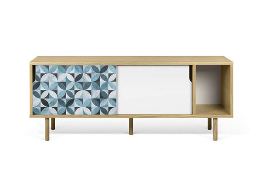 TEMAHOME - Dann 165 Tiles Petal Sideboard in Oak / Pure White & Vinyl / Oak - 9500404771 veiw 1