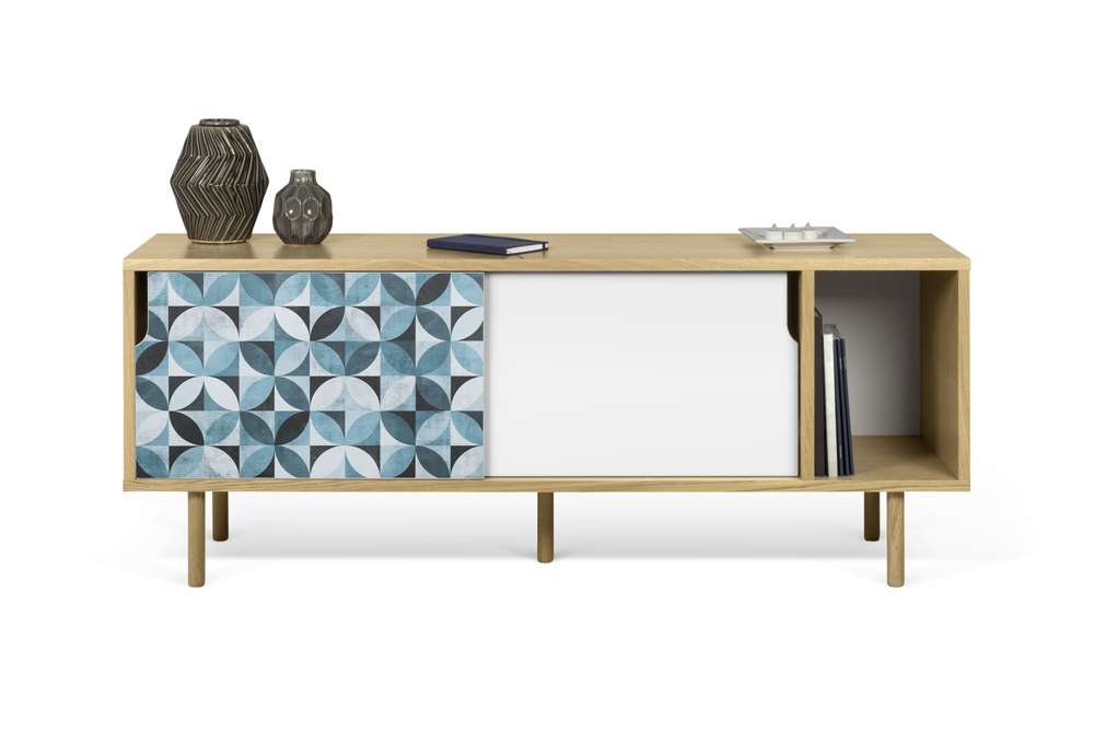 TEMAHOME - Dann 165 Tiles Petal Sideboard in Oak / Pure White & Vinyl / Oak - 9500404771 veiw 2