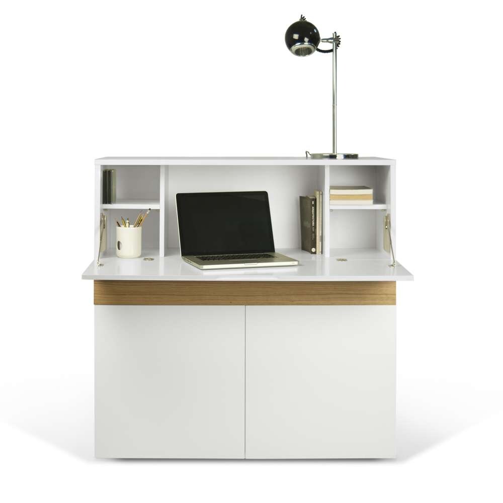 TEMAHOME - Focus Workstation in Pure White / Oak - 9500052606 veiw 2