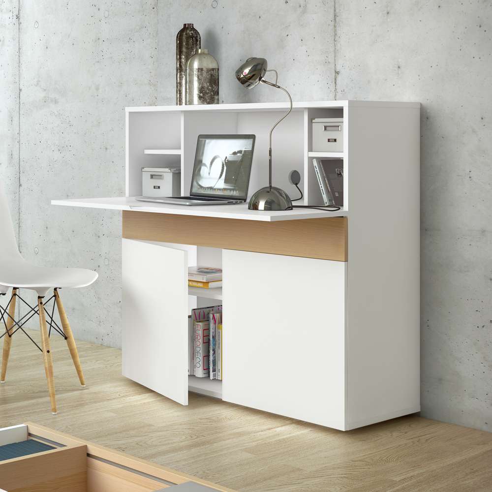 TEMAHOME - Focus Workstation in Pure White / Oak - 9500052606 veiw 6
