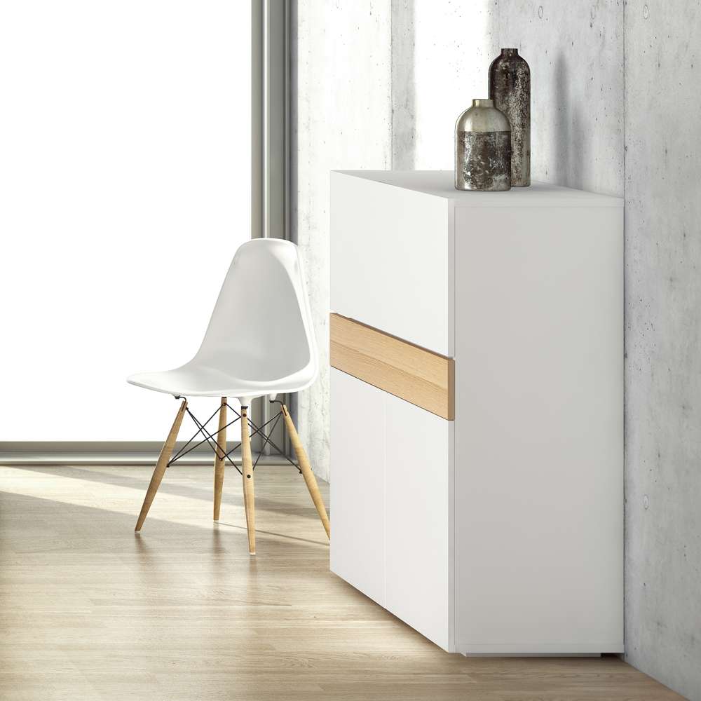 TEMAHOME - Focus Workstation in Pure White / Oak - 9500052606 veiw 7
