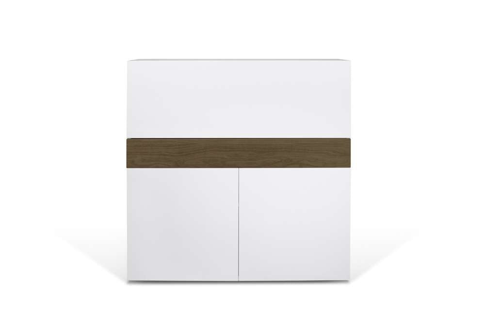 TEMAHOME - Focus Workstation in Walnut / Pure White - 9500054099 veiw 1