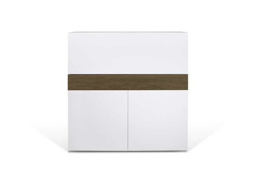 TEMAHOME - Focus Workstation in Walnut / Pure White - 9500054099 veiw 1