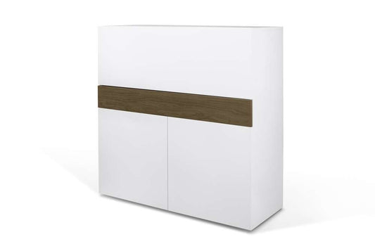 TEMAHOME - Focus Workstation in Walnut / Pure White - 9500054099 veiw 2