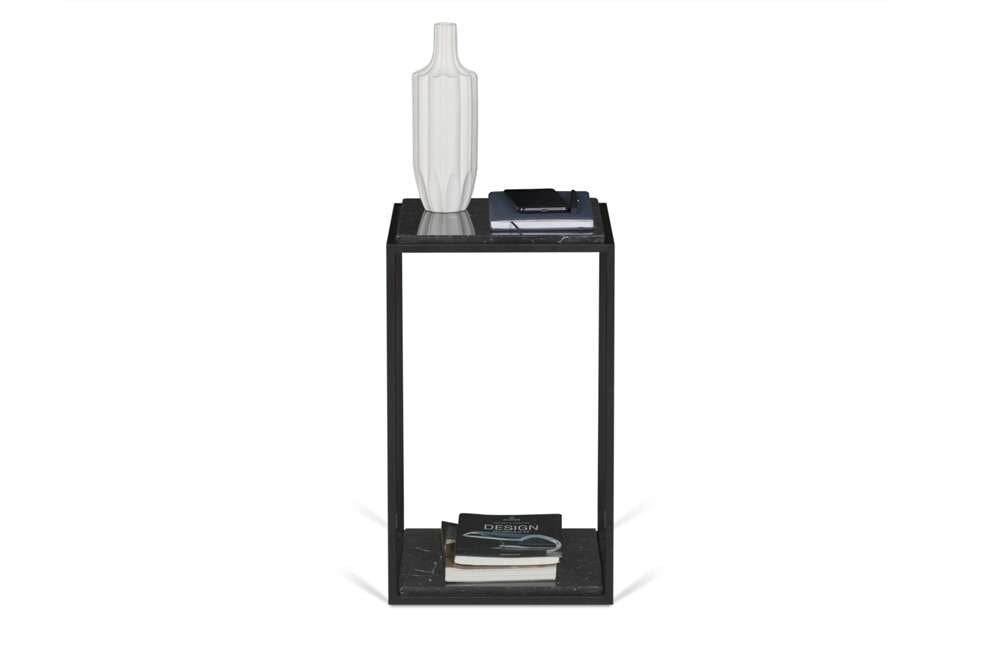 TEMAHOME - Forrest Marble Side Table in Black Marble / Black - 9500628474 veiw 2