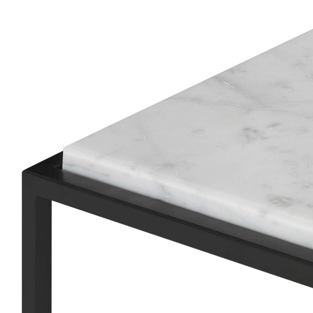 TEMAHOME - Forrest Marble Side Table in White Marble / Black - 9500628603 veiw 3