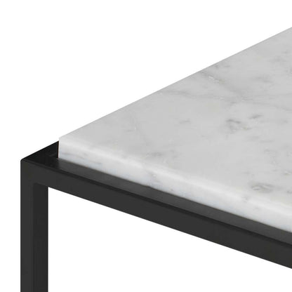 TEMAHOME - Forrest Marble Side Table in White Marble / Black - 9500628603 veiw 3