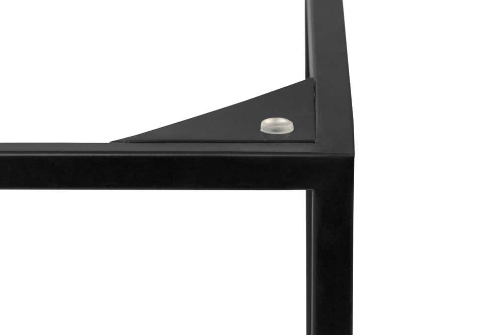 TEMAHOME - Gleam 20x20 Marble-Top Side Table in Black Marble / Black Lacquered Steel - 9500625978 veiw 3