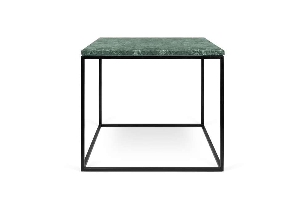 TEMAHOME - Gleam 20x20 Marble-Top Side Table in Green Marble / Black Lacquered Steel - 9500626029 veiw 1