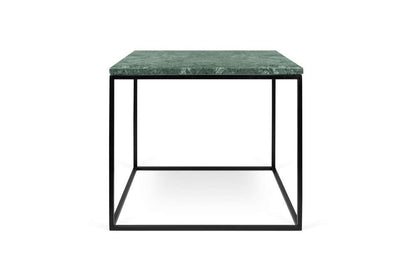 TEMAHOME - Gleam 20x20 Marble-Top Side Table in Green Marble / Black Lacquered Steel - 9500626029 veiw 1