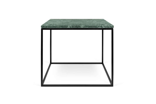 TEMAHOME - Gleam 20x20 Marble-Top Side Table in Green Marble / Black Lacquered Steel - 9500626029 veiw 1