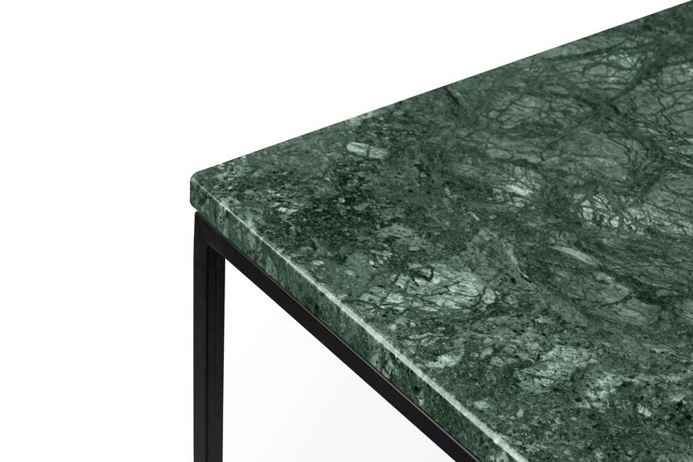 TEMAHOME - Gleam 20x20 Marble-Top Side Table in Green Marble / Black Lacquered Steel - 9500626029 veiw 4