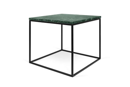 TEMAHOME - Gleam 20x20 Marble-Top Side Table in Green Marble / Black Lacquered Steel - 9500626029 veiw 5