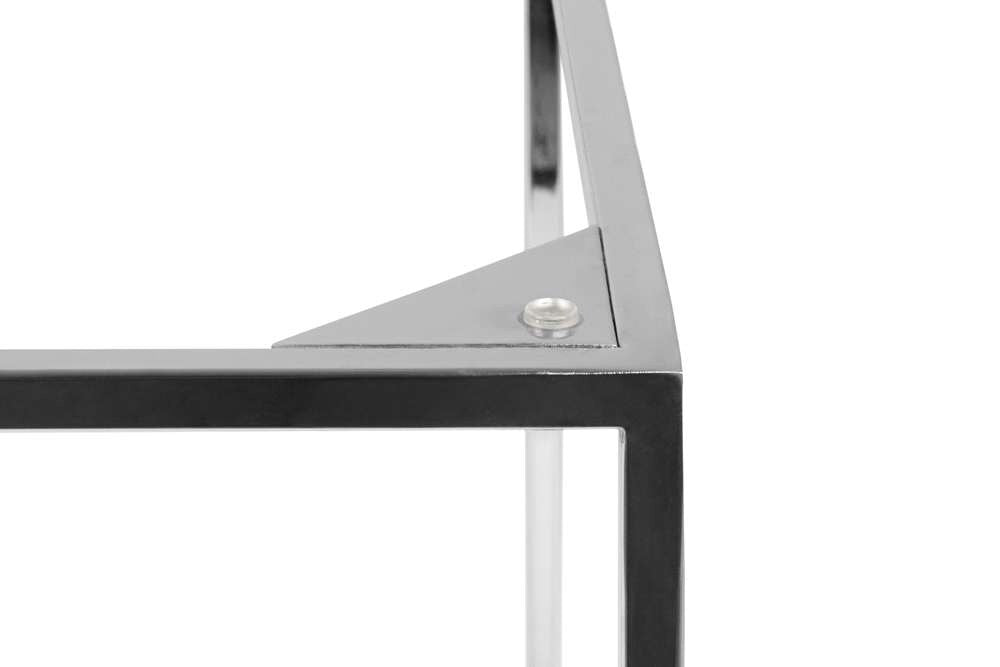 TEMAHOME - Gleam 20x20 Marble-Top Side Table in Black Marble / Chrome - 9500626074 veiw 3