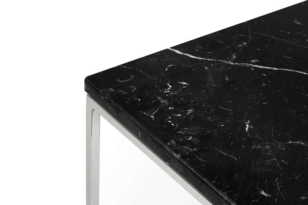 TEMAHOME - Gleam 20x20 Marble-Top Side Table in Black Marble / Chrome - 9500626074 veiw 4