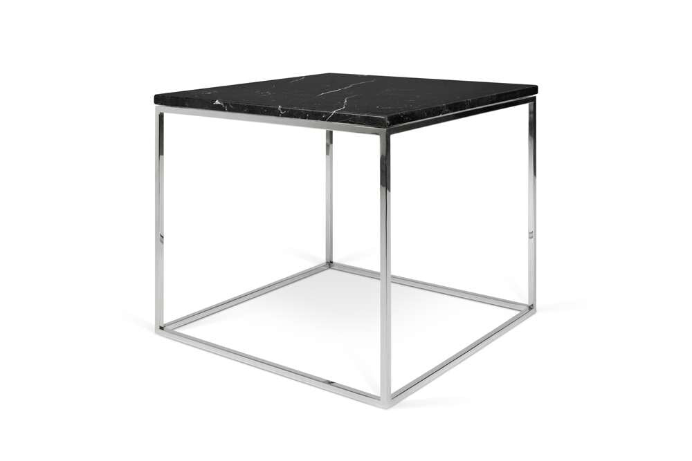 TEMAHOME - Gleam 20x20 Marble-Top Side Table in Black Marble / Chrome - 9500626074 veiw 5