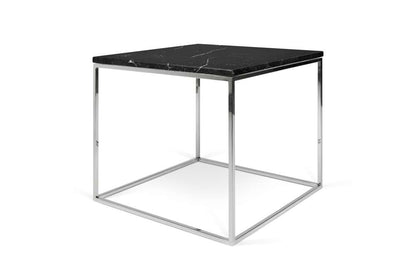 TEMAHOME - Gleam 20x20 Marble-Top Side Table in Black Marble / Chrome - 9500626074 veiw 5