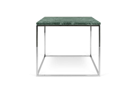 TEMAHOME - Gleam 20x20 Marble-Top Side Table in Green Marble / Chrome - 9500626449 veiw 1