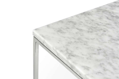 TEMAHOME - Gleam 20x20 Marble-Top Side Table in White Marble / Chrome - 9500626081 veiw 4