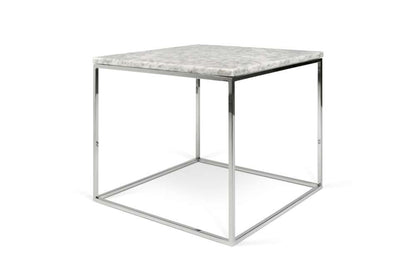 TEMAHOME - Gleam 20x20 Marble-Top Side Table in White Marble / Chrome - 9500626081 veiw 5