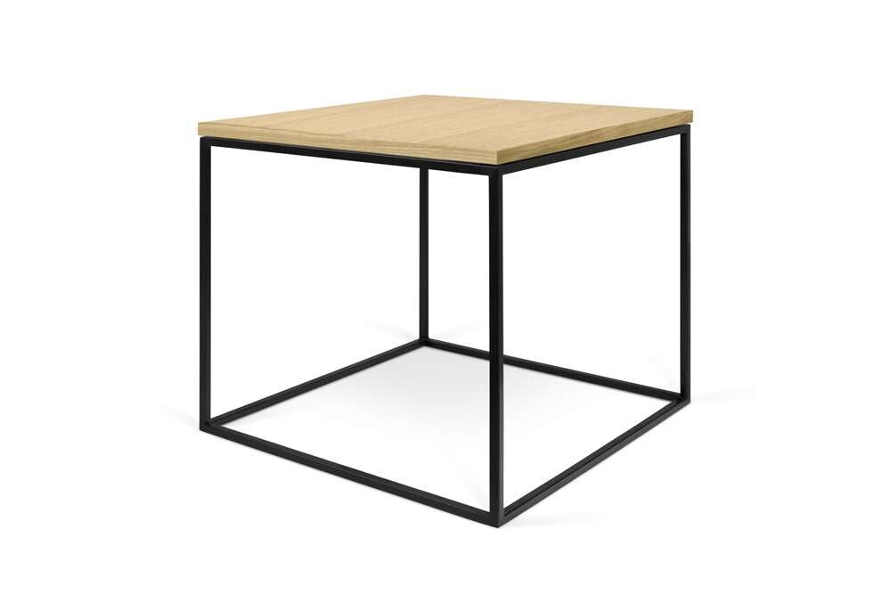 TEMAHOME - Gleam 20x20 Side Table in Oak / Black Lacquered Steel - 9500626562 veiw 4