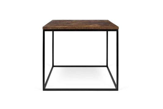 TEMAHOME - Gleam 20x20 Side Table in Rusty Look / Black Lacquered Steel - 9500626586 veiw 1