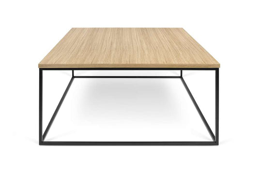 TEMAHOME - Gleam 30x30 Coffee Table in Oak / Black Lacquered Steel - 9500626609 veiw 1