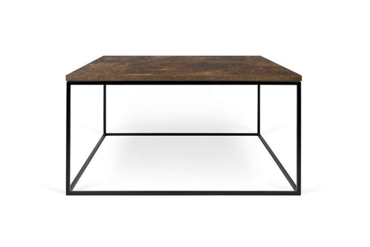 TEMAHOME - Gleam 30x30 Coffee Table in Rusty / Black Steel - 9500626623 veiw 2