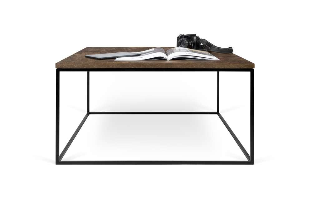 TEMAHOME - Gleam 30x30 Coffee Table in Rusty / Black Steel - 9500626623 veiw 3