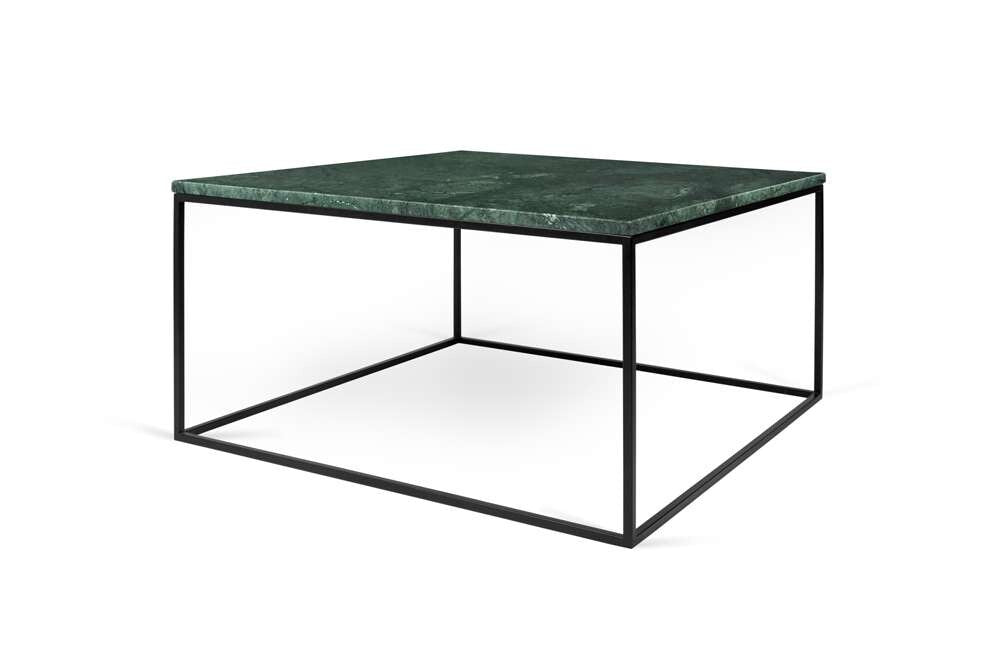 TEMAHOME - Gleam 30x30 Marble-Top Coffee Table in Green Marble / Black Lacquered Steel - 9500626197 veiw 3