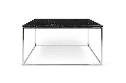 TEMAHOME - Gleam 30x30 Marble-Top Coffee Table in Black Marble / Chrome - 9500626203 veiw 1