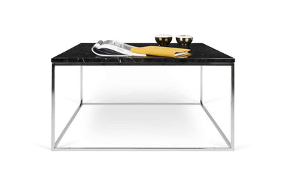 TEMAHOME - Gleam 30x30 Marble-Top Coffee Table in Black Marble / Chrome - 9500626203 veiw 2
