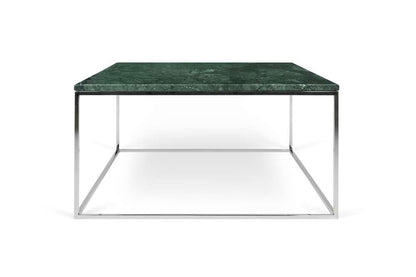 TEMAHOME - Gleam 30x30 Marble-Top Coffee Table in Green Marble / Chrome - 9500626227 veiw 1