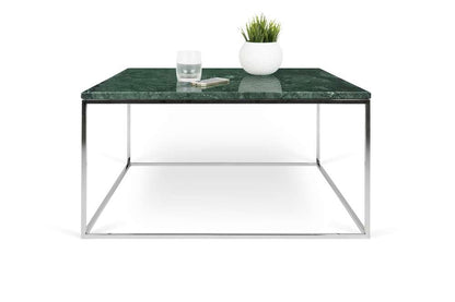 TEMAHOME - Gleam 30x30 Marble-Top Coffee Table in Green Marble / Chrome - 9500626227 veiw 2