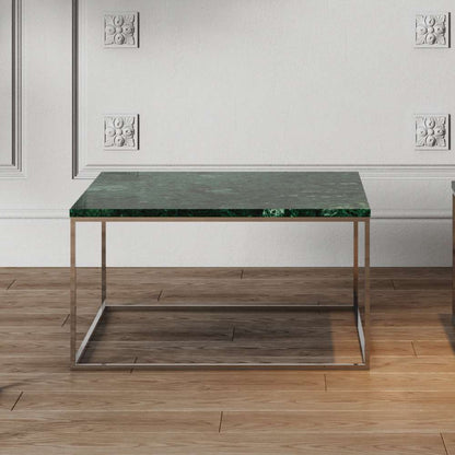 TEMAHOME - Gleam 30x30 Marble-Top Coffee Table in Green Marble / Chrome - 9500626227 veiw 5