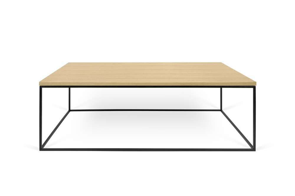 TEMAHOME - Gleam 47x30 Coffee Table  in Oak / Black Lacquered Steel - 9500626647 veiw 1