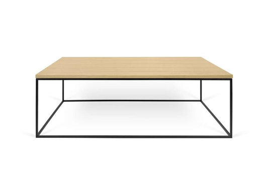 TEMAHOME - Gleam 47x30 Coffee Table  in Oak / Black Lacquered Steel - 9500626647 veiw 1
