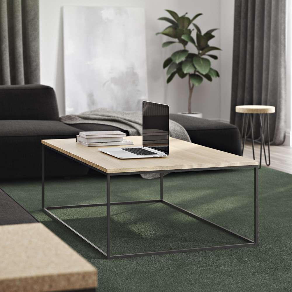 TEMAHOME - Gleam 47x30 Coffee Table  in Oak / Black Lacquered Steel - 9500626647 veiw 5