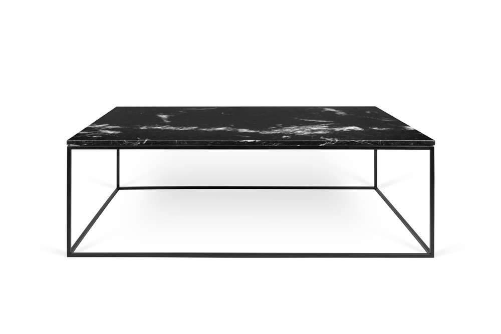 TEMAHOME - Gleam 47x30-Top Marble Coffee Table in Black Marble / Black Lacquered Steel - 9500625992 veiw 1