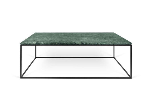 TEMAHOME - Gleam 47x30-Top Marble Coffee Table in Green Marble / Black Lacquered Steel - 9500626012 veiw 1