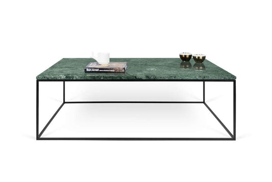 TEMAHOME - Gleam 47x30-Top Marble Coffee Table in Green Marble / Black Lacquered Steel - 9500626012 veiw 2