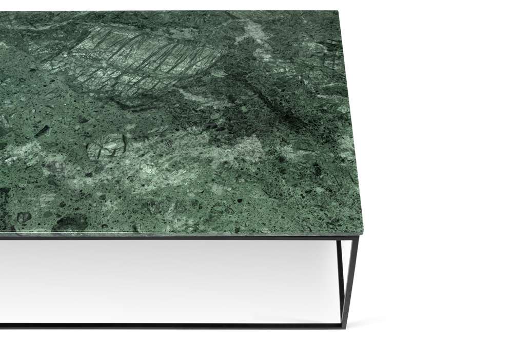 TEMAHOME - Gleam 47x30-Top Marble Coffee Table in Green Marble / Black Lacquered Steel - 9500626012 veiw 3