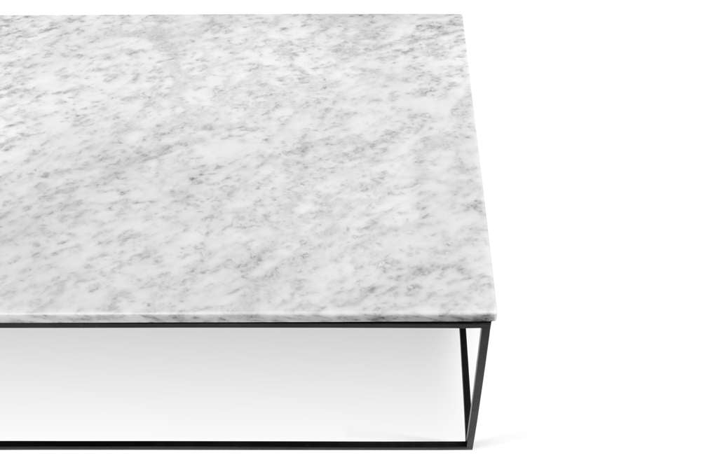 TEMAHOME - Gleam 47x30-Top Marble Coffee Table in White Marble / Black Lacquered Steel - 9500626005 veiw 3